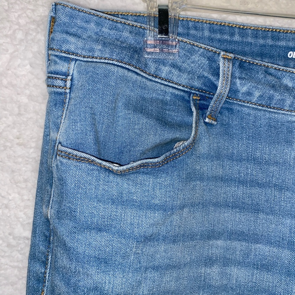 Old navy light jeans women size 16 high rise straight - Picture 4 of 6